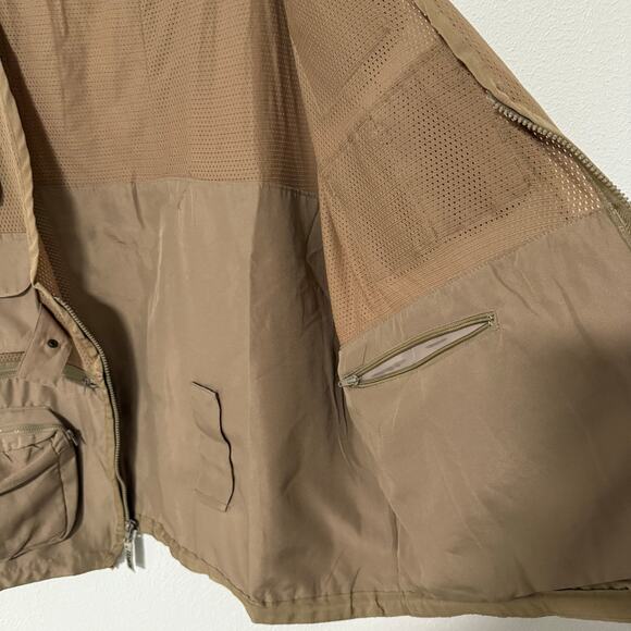 Humvee Men's Tan Brown Combat Hunting Cargo Utility Vest Size 3XL - Picture 11 of 14